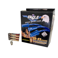 Eagle 9mm Ignition Spark Plug Leads Fits 6cyl Jeep Cherokee Limited XJ Grand ZG 1994-96> Blue w/ Plugs