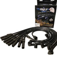 Eagle 9mm Ignition Spark Plug Leads 8cyl Fits FORD CLEVELAND 302 351 Black
