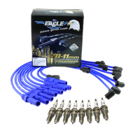 Eagle 9mm Ignition Spark Plug Leads Fit V8 FORD CLEVELAND 302 351 BLUE + PLUG