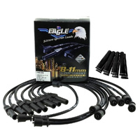 EAGLE 9mm Ignition Spark Plug Leads suit Holden V8 w/ Black Sleeves 