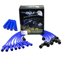 EAGLE 9mm Ignition Spark Plug Leads suit Holden V8 w/ Blue Sleeves
