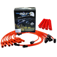 EAGLE 9mm Ignition Spark Plug Leads Fits V8 Holden w/ Sleeves Red