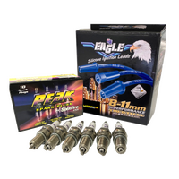 EAGLE 9mm Ignition Spark Plug Leads Fit V8 Ford Fairlane Falcon 289-302 Windsor Over Covers