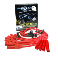 Eagle 9mm Ignition Spark Plug Leads Fits Holden V8 w/ Sleeves Black