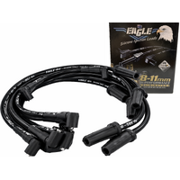 EAGLE 9mm IGNITION SPARK PLUG LEADS Fits Commodore BLACK