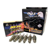 EAGLE 9mm Ignition Spark Plug Leads Fit V8 Ford Fairlane Falcon 289-302 Windsor Over R/C Black