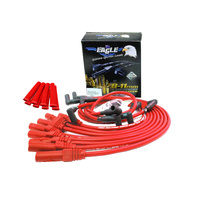 EAGLE 9mm Ignition Spark Plug Leads Fit V8 Ford Windsor w/ Sleeves Red