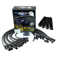 EAGLE 9mm Ignition Spark Plug Leads V8 Ford 302-351 Cleveland Windsor Black + Sleeves