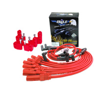 EAGLE 9mm Ignition Leads Fit V8 Ford 90°Dist 180°SPB 302-351 Cleveland Windsor HEI Around R/C + Mounts Red