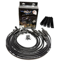EAGLE 9mm Ignition Spark Plug Leads Fit V8 Ford w/ Sleeves Black