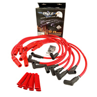 EAGLE 9mm Ignition Spark Plug Leads Fit V8 Ford w/ Sleeves Red