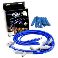 EAGLE 9mm Ignition Spark Plug Leads Fit V8 Universal 90 Dist & 135 SPB HEI w/ Sleeves