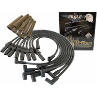 EAGLE 9mm Ignition Spark Plug Leads Fit V8 Ford Black + Sleeves
