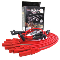 EAGLE 9mm Ignition Spark Plug Leads Kit Fits 8cyl Chevrolet SB 283-400 Red