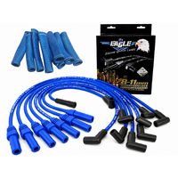 EAGLE 9mm Ignition Spark Plug Leads Fit V8 BB Chev Blue + Sleeves