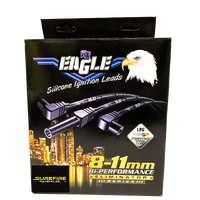 EAGLE 9mm Ignition Lead Kit Big Block Chev Around V/Covers HEI 135° Plug Boots Black