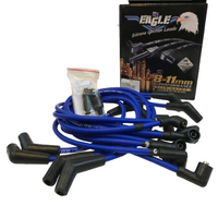Eagle 9mm Spark Plug Leads Fits Holden V8 308 Around Rocker Covers 135° Boots