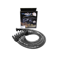 EAGLE 9mm Ignition Spark Plug Leads Fit Holden V8 90°Dist 180°SPB (Red Mtr) 253-308 STD Around R/C Black