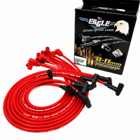 EAGLE 9mm Ignition Spark Plug Leads Fit V8 Chev Red