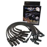  Eagle 9mm Ignition Spark Plug Leads Fits Holden V8 253 308 Around Covers HEI Black