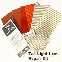 Universal Red Tail Light Lens Repair Kit Replacement Brake Light Taillight x 2