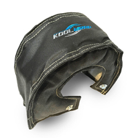 BLACK TURBO BLANKET Heat Shield Beanie Turbocharger Cover T88 S400 HT60 T6 S480