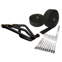 Header Exhaust Wrap Tape REAL NOT FAKE 2000 F Heat Protection Black 7.5m X 50mm