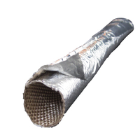 Heat Sleeve Insulating Hose Wrap Tube Reflective Shield Adhesive Seam 10mm X 1m