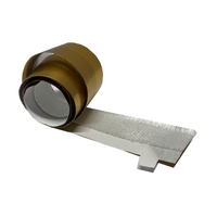 Heat Sleeve Insulating Hose Wrap Tube Reflective Shield Adhesive Seam 30mm X 1m Gold