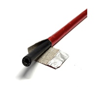 Heat Sleeve Insulating Hose Wrap Tube Reflective Shield Adhesive Seam 30mm X 1m Red