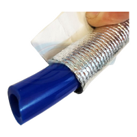 Heat Sleeve Insulating Hose Wrap Tube Reflective Shield Adhesive Seam 30mm X 1m