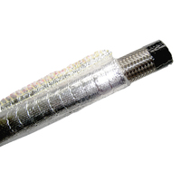Heat Resistant Sleeve Insulating Hose Wrap Tube Reflective Shield 15mm ID X 1m