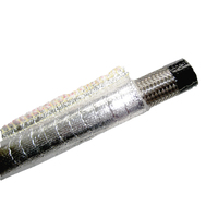 Heat Resistant Sleeve Insulating Hose Wrap Tube Reflective Shield 20mm ID X 1m