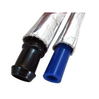 Seamless HEAT SLEEVE Insulating Hose Wrap Tube Reflective Shield 1m X 12mm ID