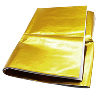 Gold Foil Insulating Heat Protection Shield Wrap Reflective Adhesive 60cm X 60cm