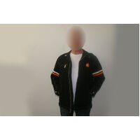 New NOS Nitrous Oxide Systems Mechanics Style Mens Jacket Medium Black Lined