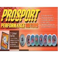 Prosport 2 3/8" 60mm set of 6 Gauges, Boost, Vac, Oil Press, Oil Temp Etc.