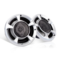 Set of 2 MaxTurbo 6.5 Inch 3 Way Car Speakers LED Light 500w 10 oz Kit