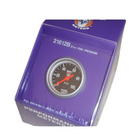 Splitfire 2 1/16" FUEL PRESSURE GAUGE 100 PSI Mechanical Black Dial