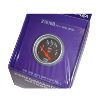 Splitfire 2 1/16" Fuel Level Gauge Empty 73 OHM Full 10 OHM Black