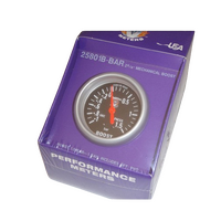 Splitfire 2 5/8" BOOST GAUGE -1 -1, 5BAR Mechanical Black Dial