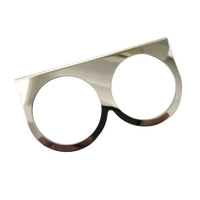 Splitfire 2-5/8" 66mm 2 Hole Gauge Instrument Mount Bracket Chrome
