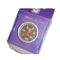 Splitfire 2 5/8" FUEL PRESSURE 100 PSI Mechanical Black Dial