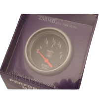Splitfire 2 5/8" 66mm Fuel Level Gauge Empty 0 OHM Full 90 OHM Black
