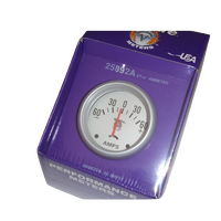 Splitfire 2 5/8" AMP GAUGE - 60>60 Amps Electrical Silver