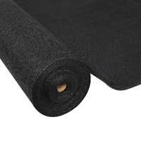 Instahut 50% UV Sun Garden Shade Cloth Sail Roll Mesh 1.83m x 20m 100gsm Black